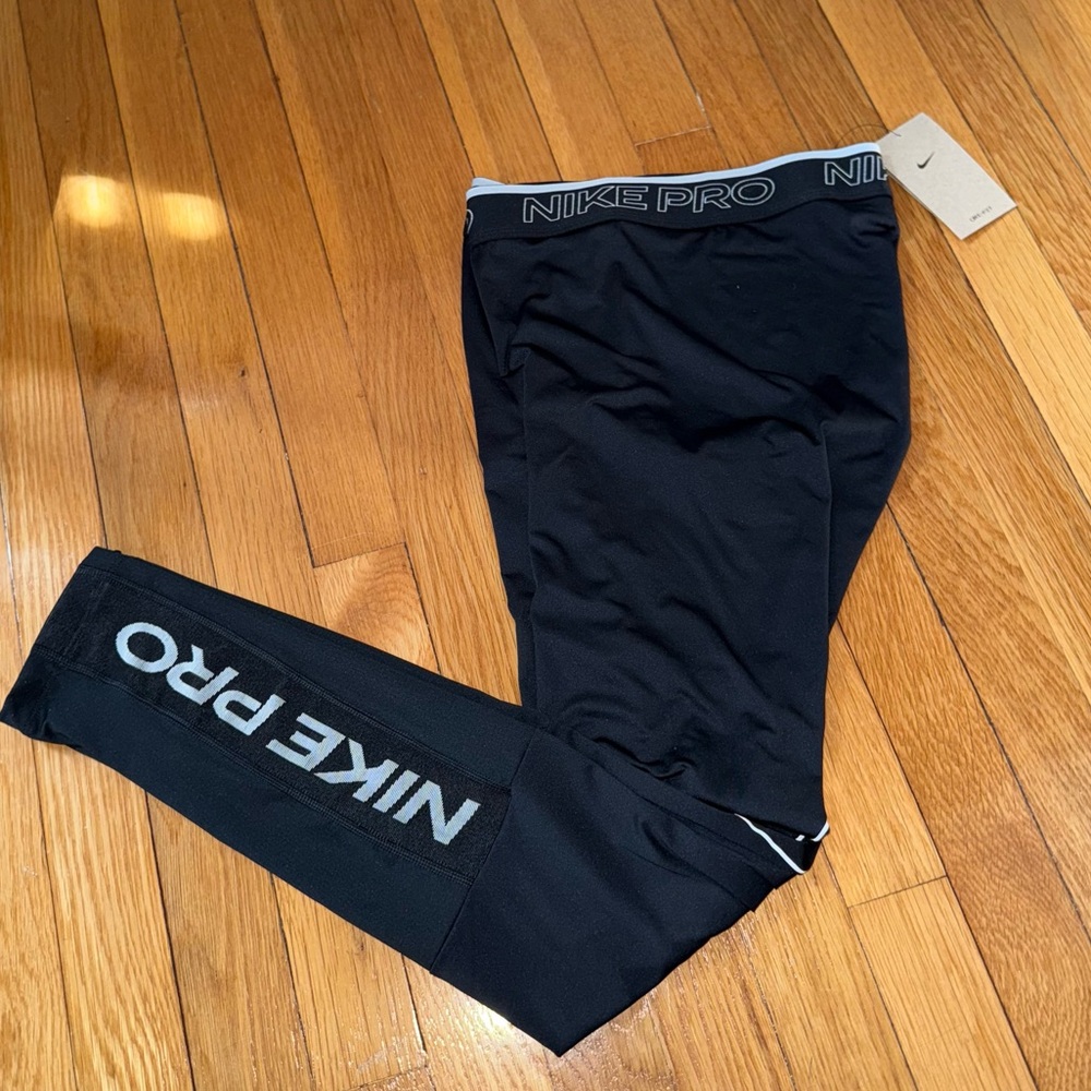 Nike Black Performance Gear Compression Tights Pa… - image 3